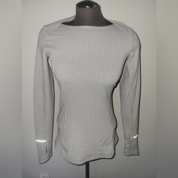 Lululemon Kanto Catch Me Long Sleeve Heathered Herringbone size 6 - Picture 5 of 9